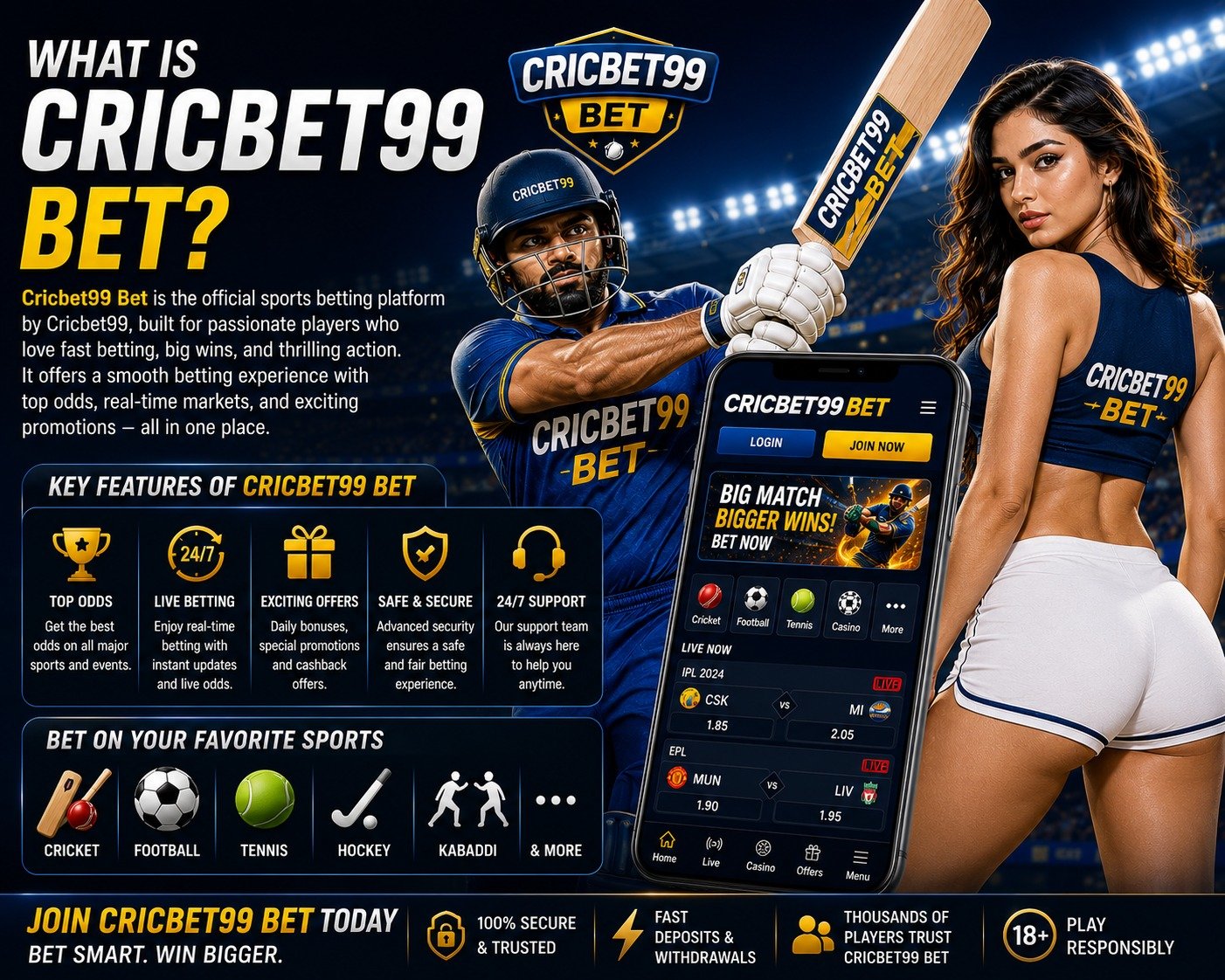 Cricbet99 Bet sports betting and casino platform