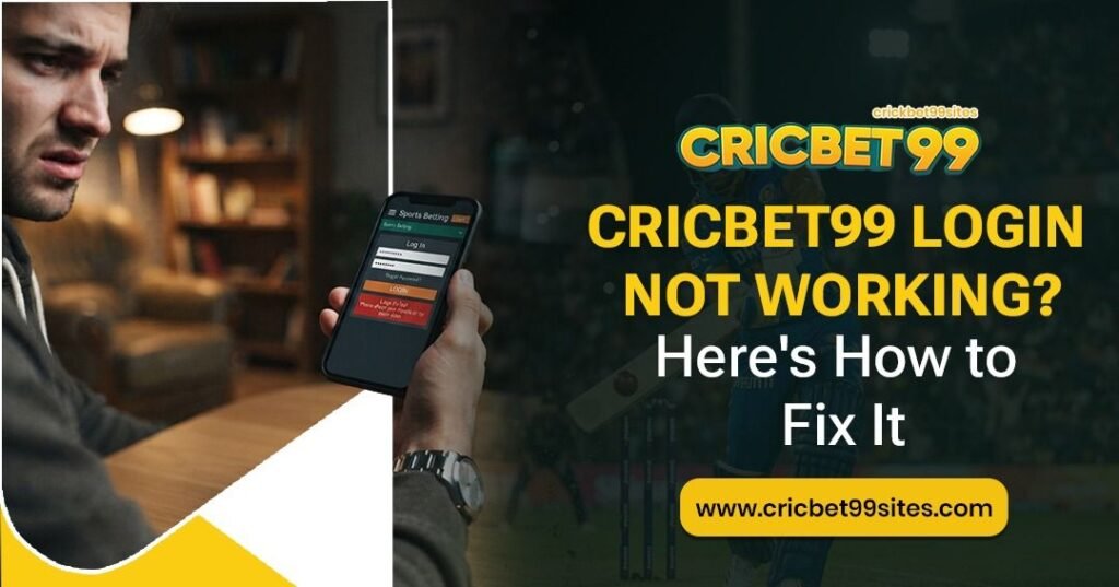 Illustration showing Cricbet99 login troubleshooting with secure sign-in, password recovery, account access, and common login issue solutions.