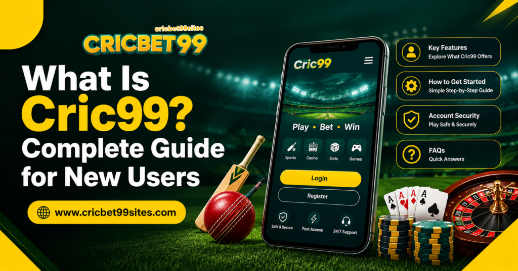 Cric99 beginner guide explaining its relationship with Cricbet99, account access, mobile use, login, security, and key platform terms.